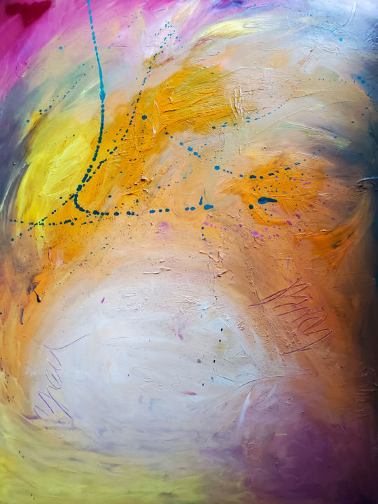 Painting titled "You are the Light." by Maryia Skarakhod, Original Art, Oil