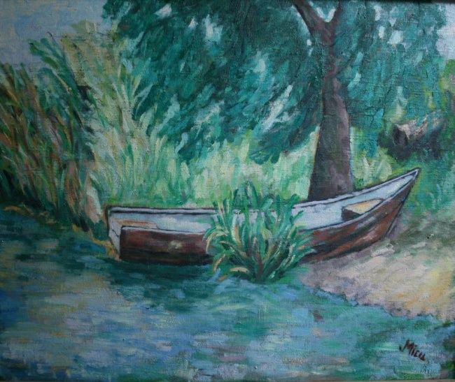 Painting titled "Delta" by Mihai Micu, Original Artwork, Oil