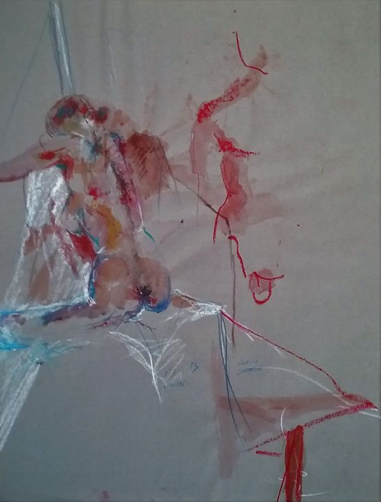 Drawing titled "2111964.jpg" by Nadine Dufrene, Original Artwork, Pastel