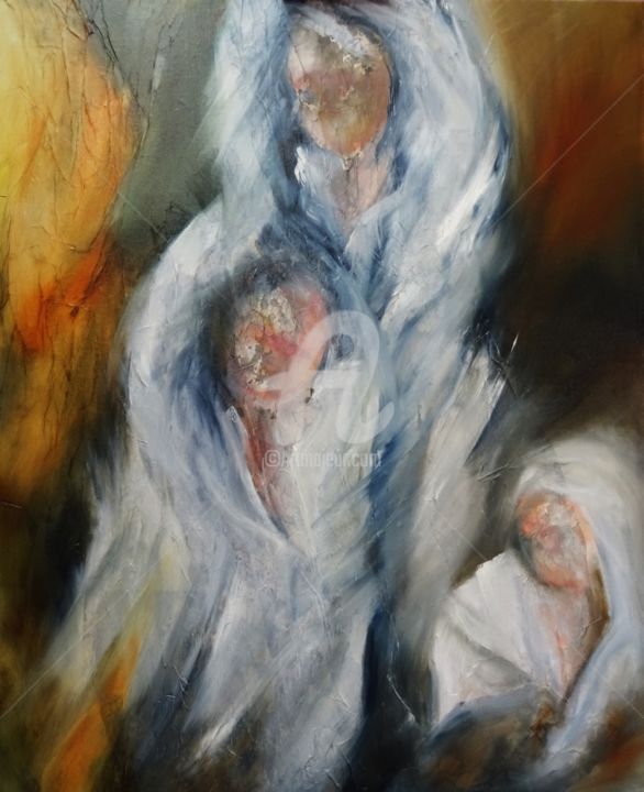 Painting titled "Le Procès 2,  80 x…" by Ma Yane, Original Artwork, Oil