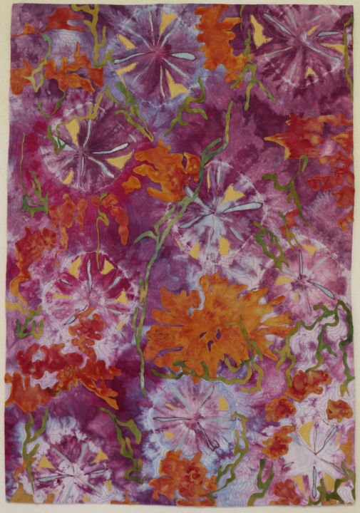 Textilkunst mit dem Titel "VENUS" von Elizabeth Michellod-Dutheil (Membre Jam/, Original-Kunstwerk