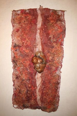 Textile Art με τίτλο "Boâ" από Elizabeth Michellod-Dutheil (Membre Jam/, Αυθεντικά έργα τέχνης