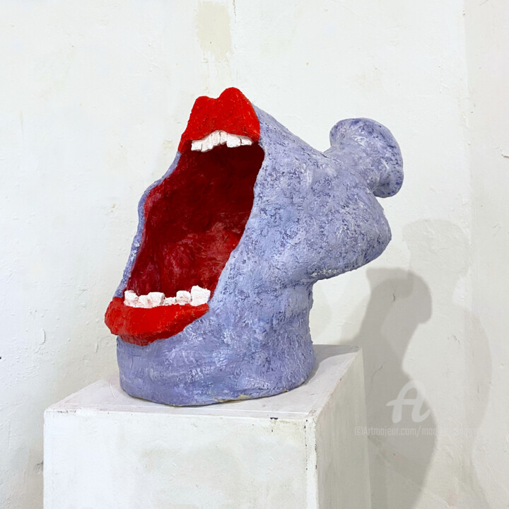 Sculpture titled "AAAGH" by Maaike Plugge, Original Artwork, Ceramics