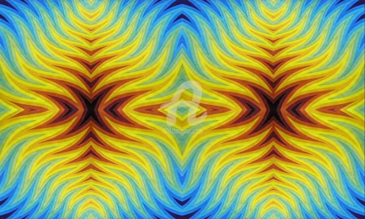 Digital Arts titled "Color vibrations of…" by Maas Tiir, Original Artwork, Digital Print