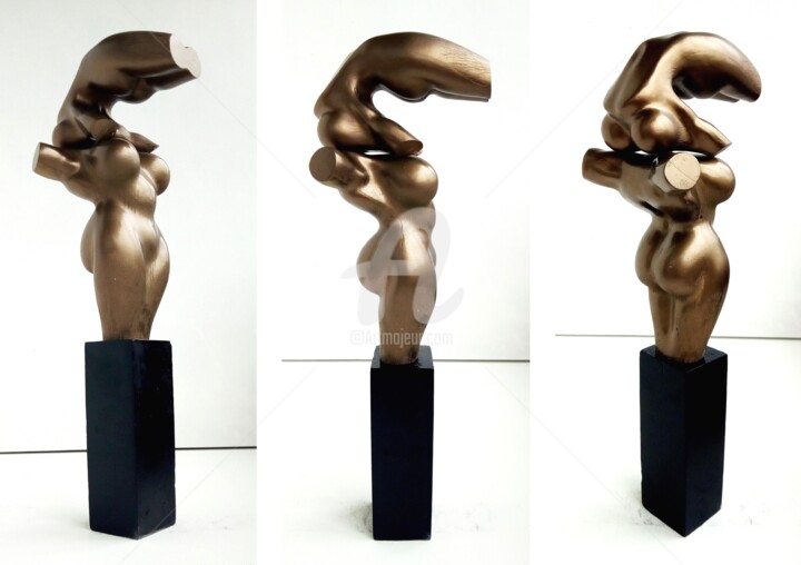 Sculpture titled "HARMONY OF GENERATI…" by Maas Tiir, Original Artwork, Resin