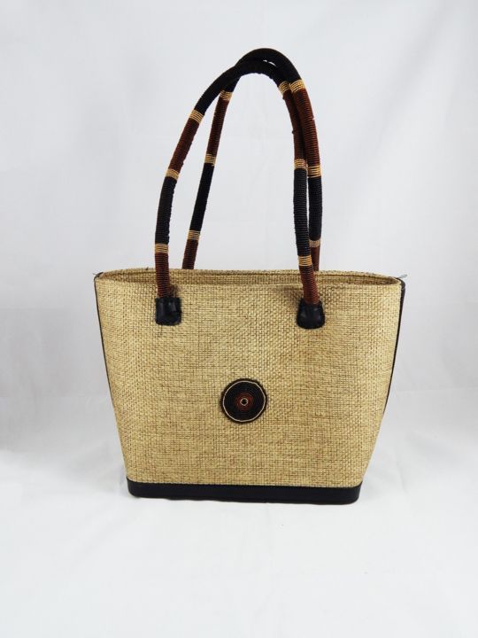 Ремесла под названием "Sisal Handbag" - Herman Kahoi, Подлинное произведение искусства, Дамские сумки