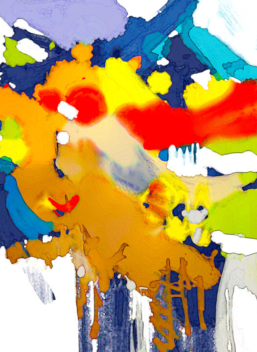 Digital Arts titled "abstrac expressioni…" by Mab, Original Artwork, Digital Painting