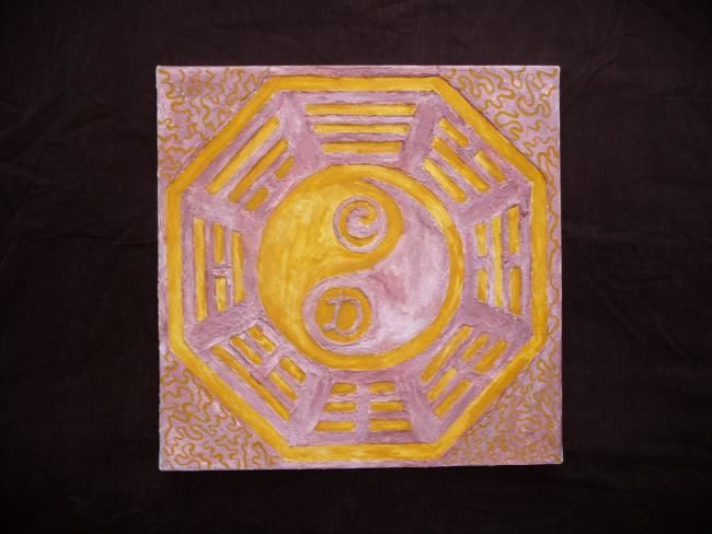Peinture intitulée "Le ying et le yang" par Mabdeco, Œuvre d'art originale, Acrylique Monté sur Châssis en bois