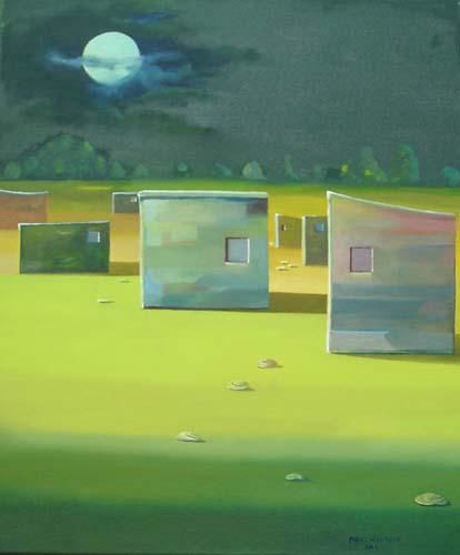 Painting titled "Paisaje Onírico" by Mabel Wallasch, Original Artwork, Other