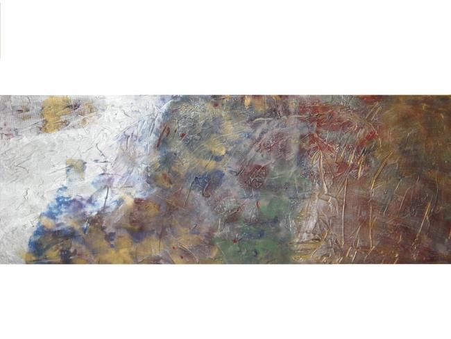 Painting titled "ABSTRACCIÓN" by Macarena Estella Dimerlo, Original Artwork, Oil