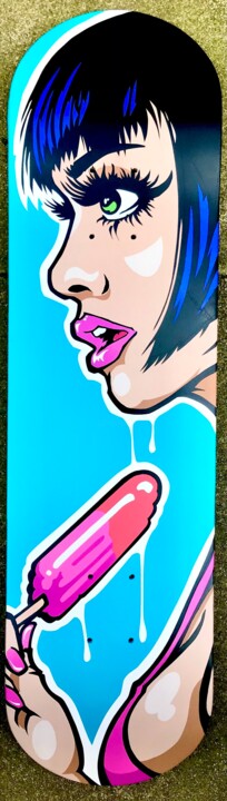 "Popsicle" başlıklı Tablo Mach-One tarafından, Orijinal sanat, Sprey boya