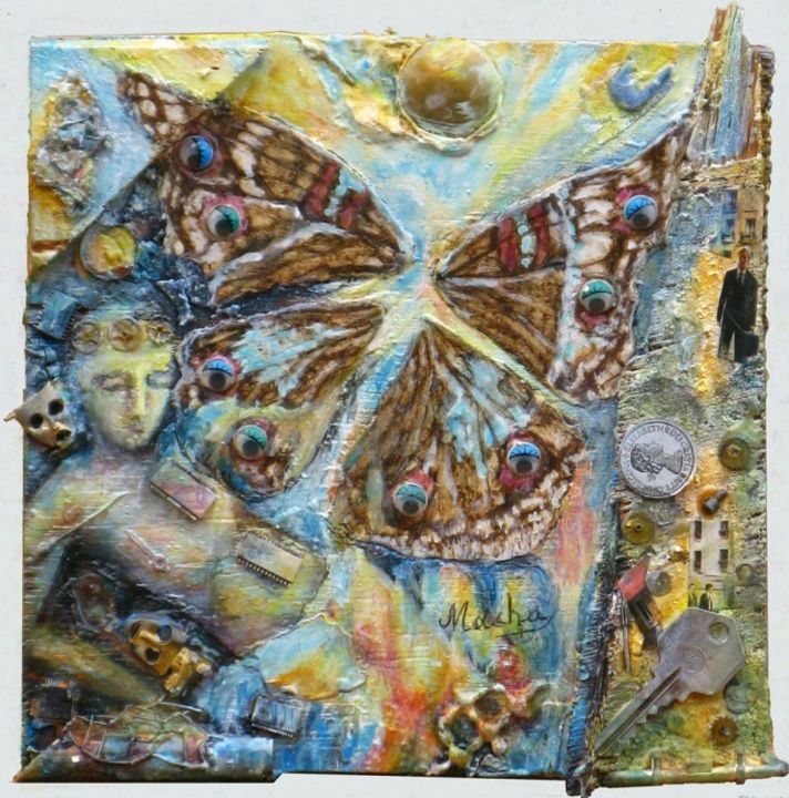 Pittura intitolato "Réveille" da Macha Volodina, Opera d'arte originale, Altro