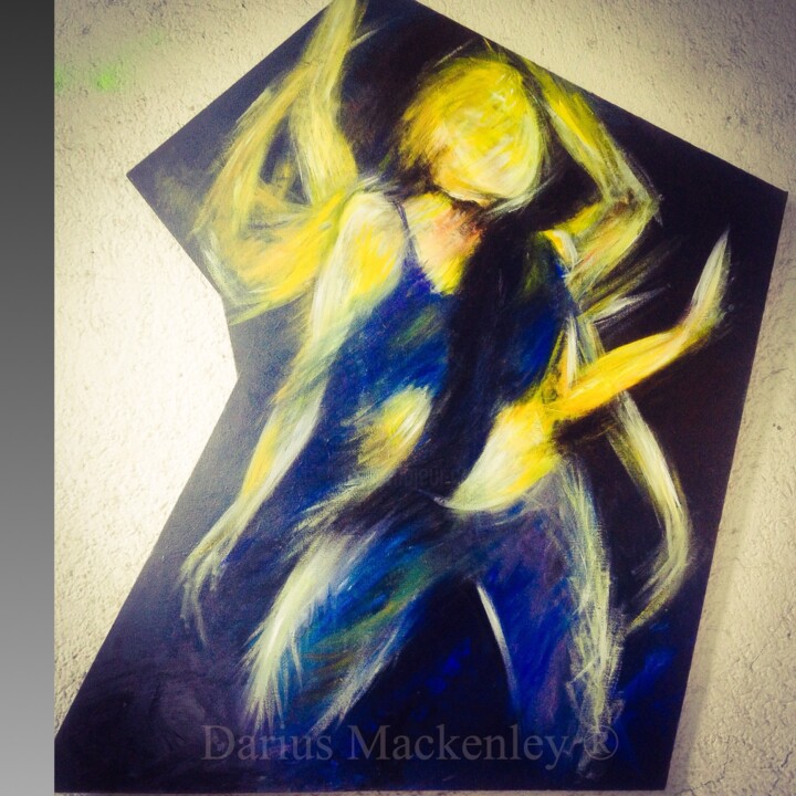 Painting titled "La danseuse" by Mackenley Darius, Original Artwork, Acrylic