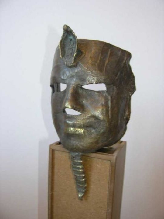 Скульптура под названием "Chafre" - Piotr Mackiewicz, Подлинное произведение искусства, Бронза