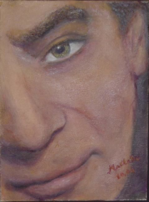 Painting titled "Agent 007" by Maclade, Original Artwork, Oil