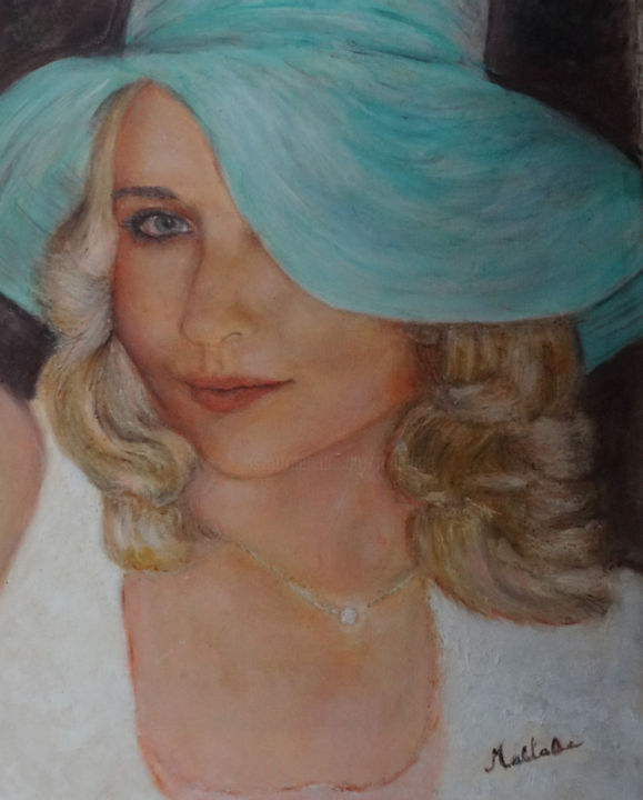 Painting titled "Portrait d'une Bell…" by Maclade, Original Artwork, Oil