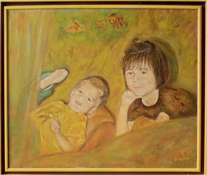 제목이 "portrait-enfants-ba…"인 미술작품 Maclade로, 원작, 기름