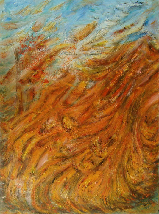 Painting titled "GITANA" by Maclade, Original Artwork, Oil