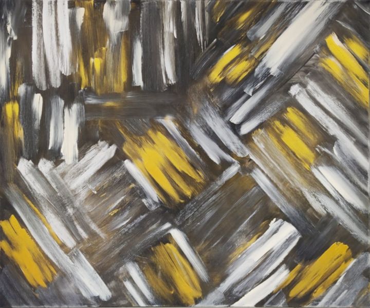 Peinture intitulée ""BUMBLE-BEE"" par Madafaka-Art, Œuvre d'art originale, Acrylique