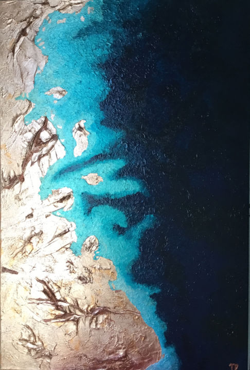 Painting titled "Madeira" by Madalina Veisa, Original Art, Acrylic