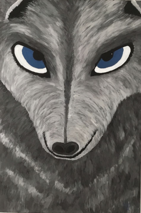 Painting titled "InNoCence" by Madalina Veisa, Original Art, Acrylic