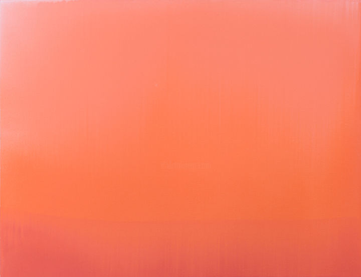 Ζωγραφική με τίτλο "Sunset. 70x90 cm oi…" από Madara Gulbis, Αυθεντικά έργα τέχνης, Λάδι
