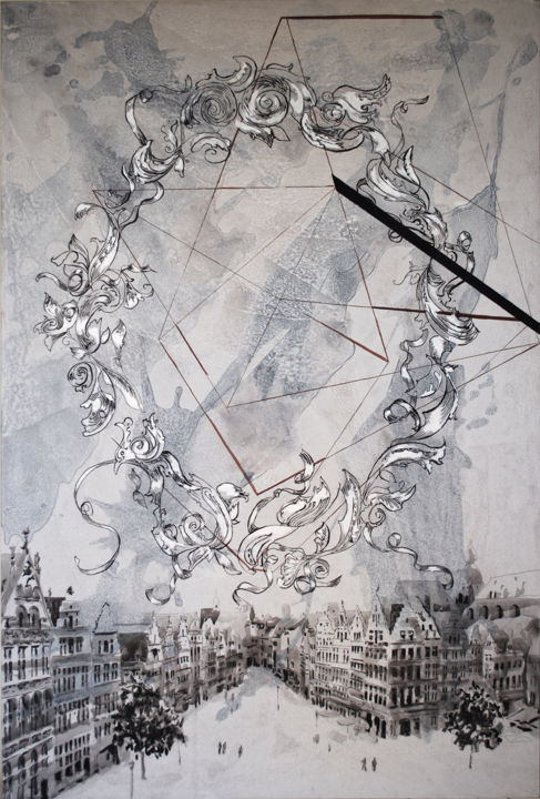 Malerei mit dem Titel "Once" von Madara Lazdiņa, Original-Kunstwerk, Acryl