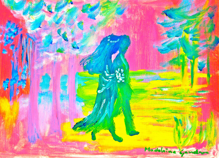 Painting titled "promenade.jpg" by Madeleine Gendron, Original Artwork, Other