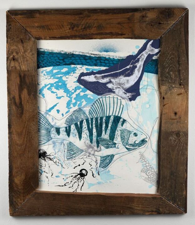 "Ozean" başlıklı Kolaj Madeleine Gorges tarafından, Orijinal sanat, Kolaj