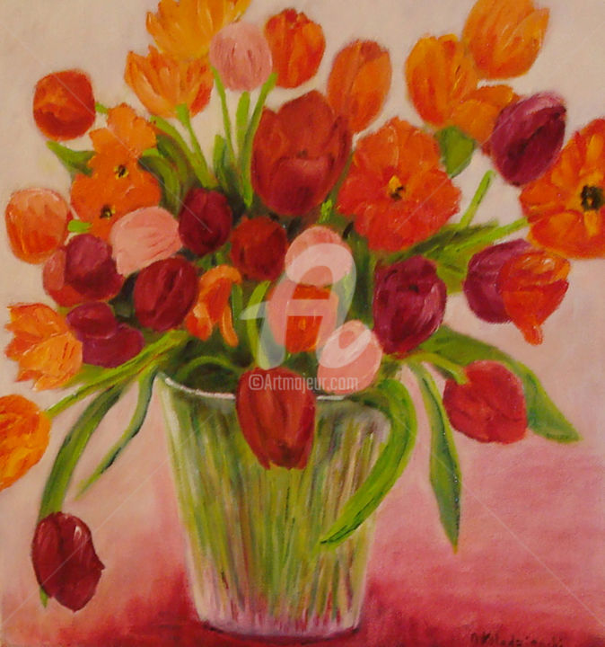 「madeleine-tulipe.jpg」というタイトルの絵画 Madeleine Kolodzienskyによって, オリジナルのアートワーク