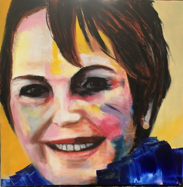 Peinture intitulée "jolie Dan" par Madeleine Mayen-Leizé, Œuvre d'art originale,