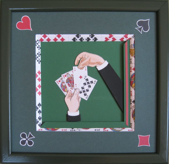 Artcraft titled "jeu de cartes" by Mad, Original Artwork