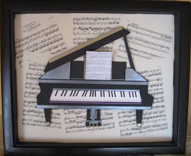 Installation intitulée "piano" par Mad, Œuvre d'art originale