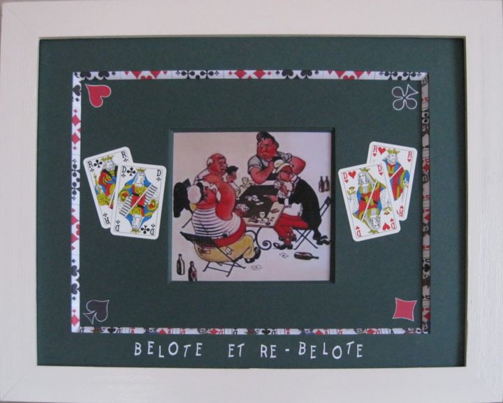 Artisanat intitulée "les joueurs de belo…" par Mad, Œuvre d'art originale