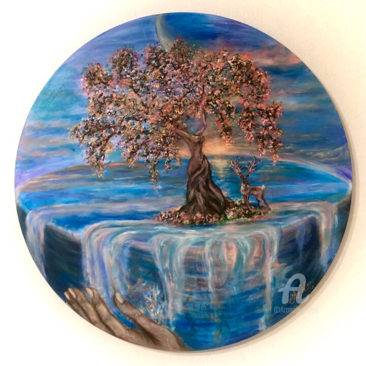 Картина под названием ""Alchemy" The Tree…" - Мадина Таирова, Подлинное произведение искусства, Масло
