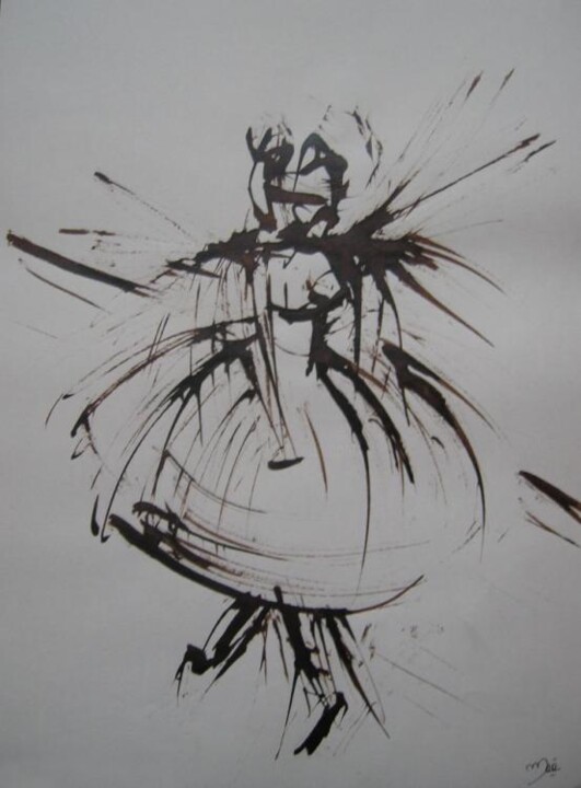 Drawing titled "Danseuse 2" by Maé, Original Artwork