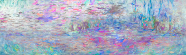 Digital Arts titled "Peaches Laying on a…" by Maebil Manon, Original Artwork, Digital Painting
