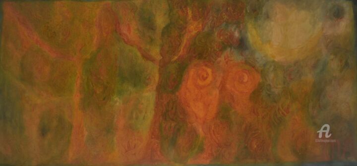 View in room Artwork: Two Neem Tree Goddesses Dancing with the Earth Goddess