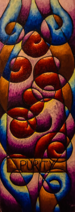 Картина под названием "Purity" - Maehr, Подлинное произведение искусства, Масло Установлен на Деревянная рама для носилок