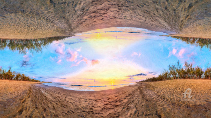 Digital Arts titled "Almost Symmetrical…" by Maël Bathfield, Original Art, Digital Painting