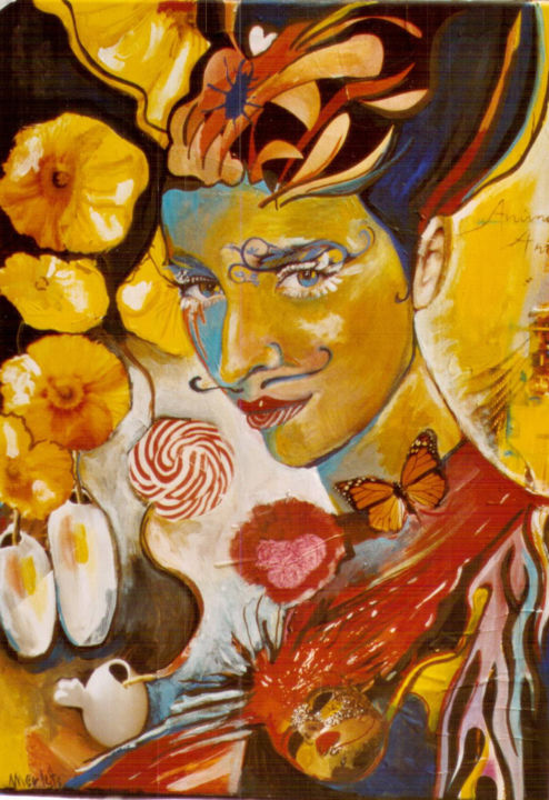 Painting titled "animusanima" by Mael Merle, Original Artwork