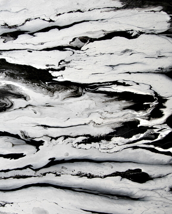 绘画 标题为“Pleasure Cold” 由Maen Duppa, 原创艺术品, 搪瓷 安装在木板上