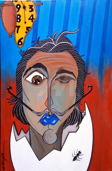 Peinture intitulée "GALI" par Maga Li Alves, Œuvre d'art originale,