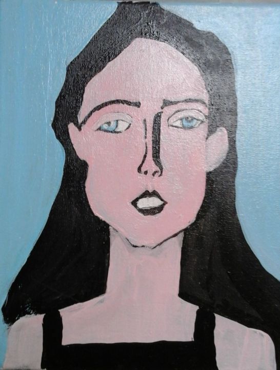 Peinture intitulée "Anna" par Magali Chaton, Œuvre d'art originale, Acrylique