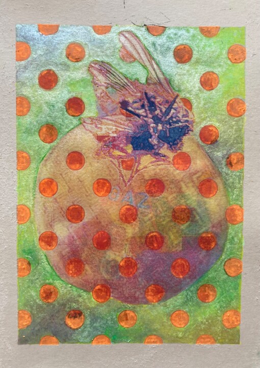 Peinture intitulée "Agenten orange und…" par Marcelle Delacité, Œuvre d'art originale, Aquarelle
