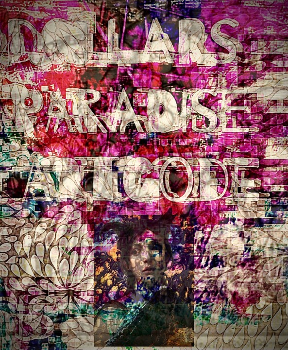 "Dollars paradise" başlıklı Dijital Sanat Marcelle Delacité tarafından, Orijinal sanat, AI tarafından oluşturulan görüntü