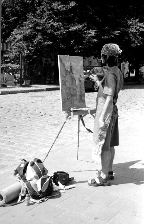"painter and painting" başlıklı Fotoğraf Magda Durda tarafından, Orijinal sanat, Fotoşopsuz fotoğraf