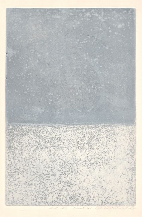 Printmaking titled "winter" by Magdalena Gintowt-Juchniewicz, Original Artwork, Etching