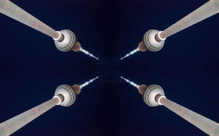 Fotografia zatytułowany „Four Towers” autorstwa Magdalena Mienko, Oryginalna praca, Fotografia cyfrowa