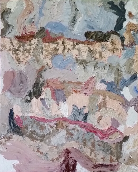 Pittura intitolato "Scarp Slope 2" da Magee, Opera d'arte originale, Acrilico Montato su Telaio per barella in legno